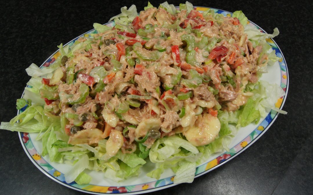 Tonijn-banaan salade