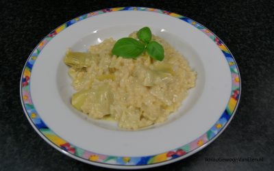 Risotto van parelcouscous met artisjok