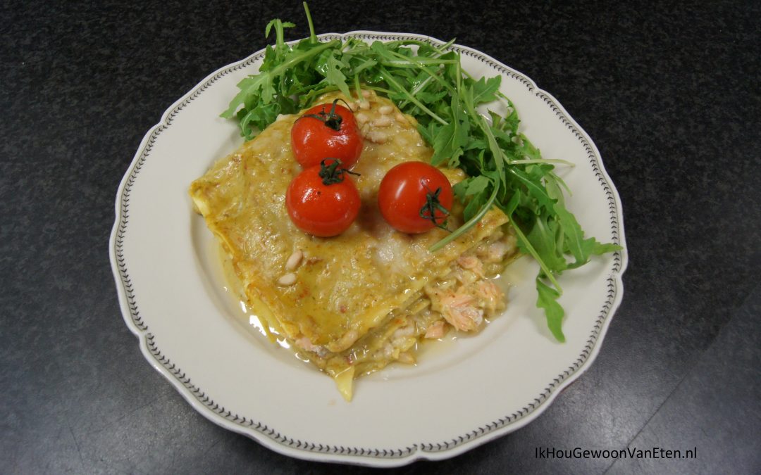 Zalmlasagne
