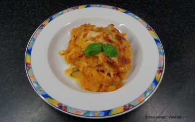 Spaghettipompoen met tomatensaus