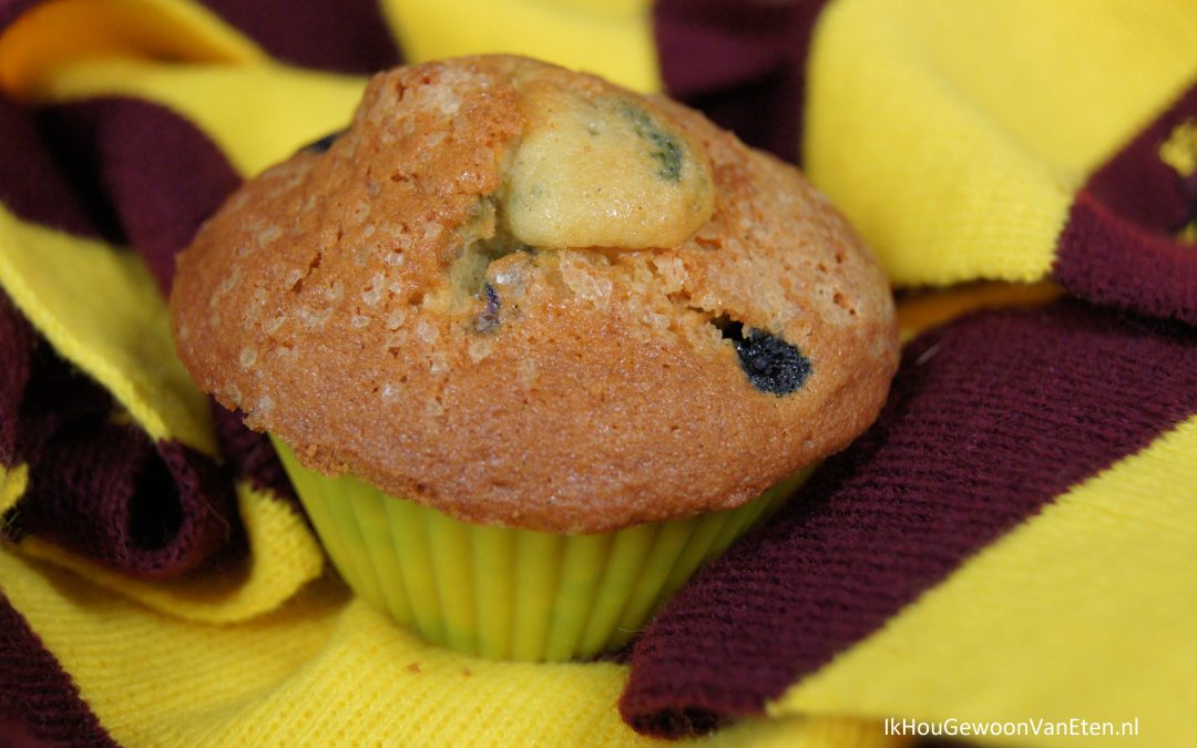 Muffins met blauwe bessen