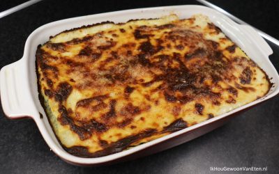 Spinazie-pesto lasagne