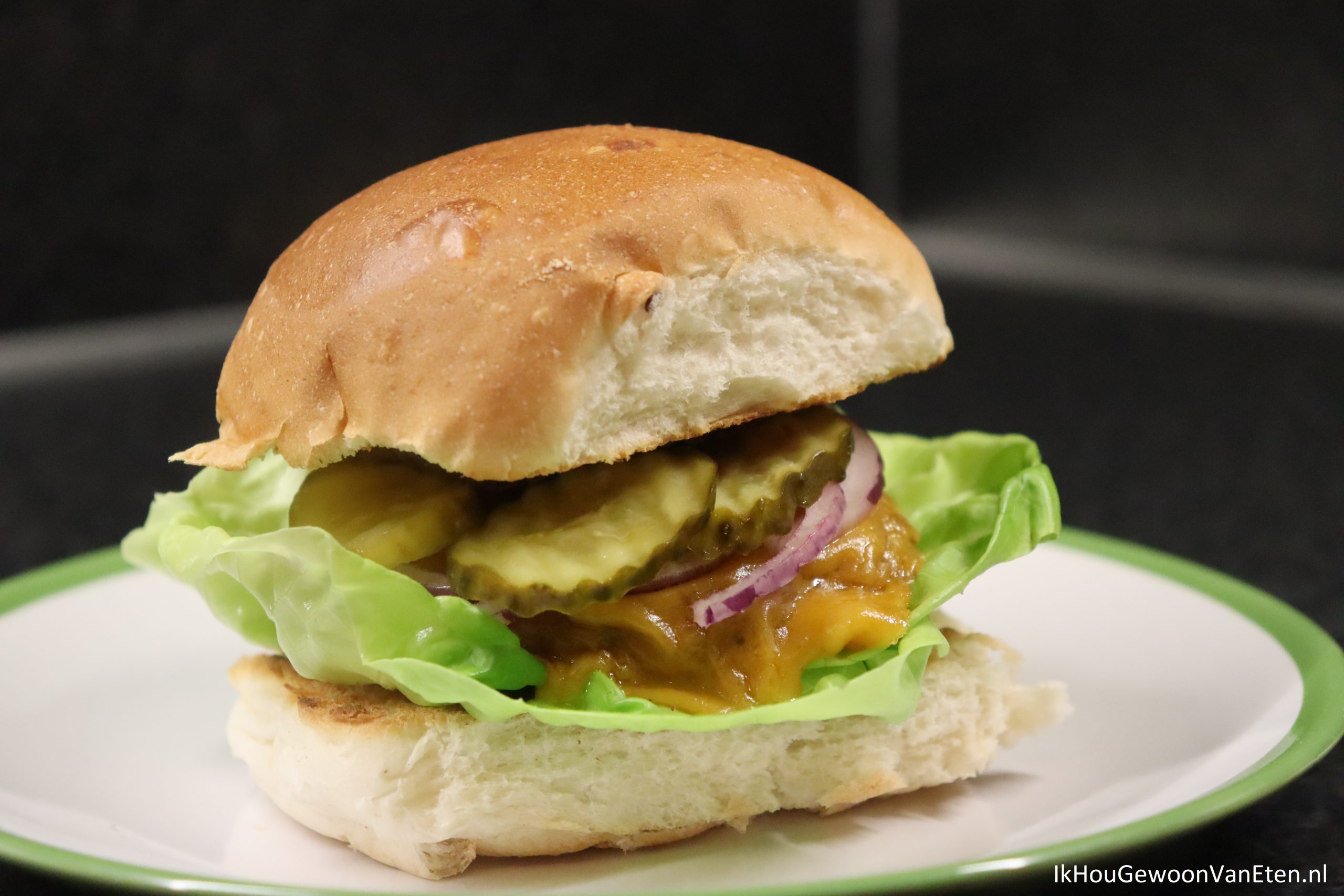 duidelijkheid amplitude Leesbaarheid Hamburger met Welsh Rarebit - Ik hou gewoon van eten