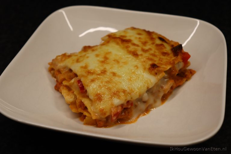 Lasagne met Quorn, puntpaprika en mascarpone | Ik hou gewoon van eten