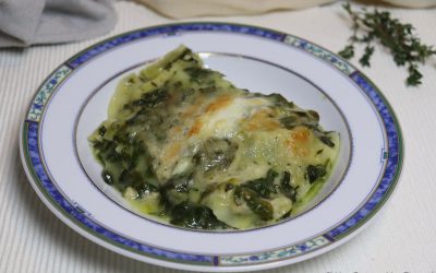 Lasagne met courgette en spinazie-roomsaus