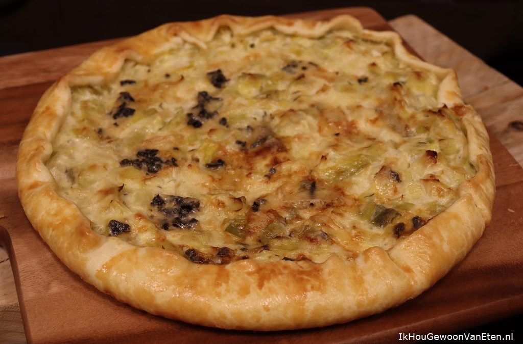 Galette met prei en Castello Blue