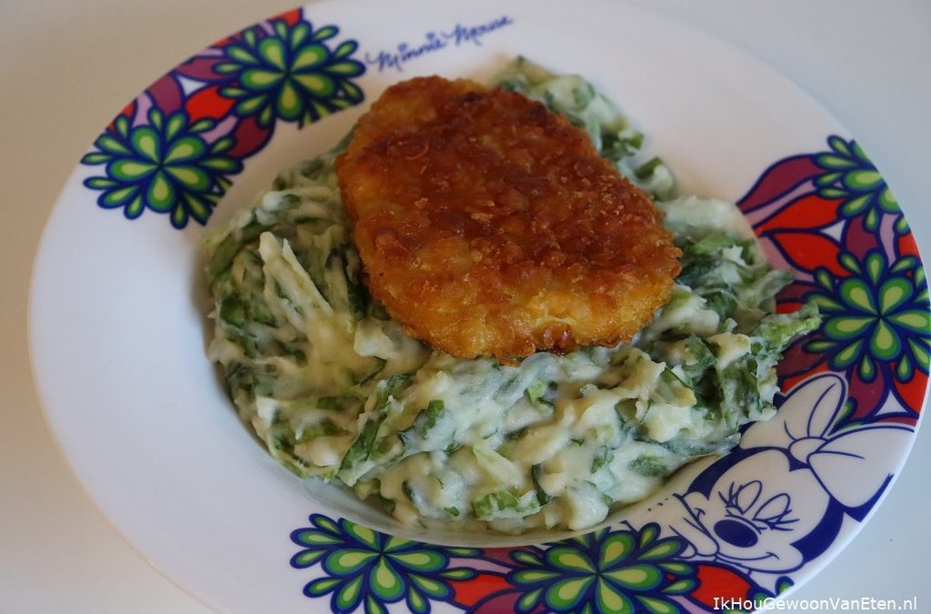 Andijviestamp met kruidenmix en mozzarella